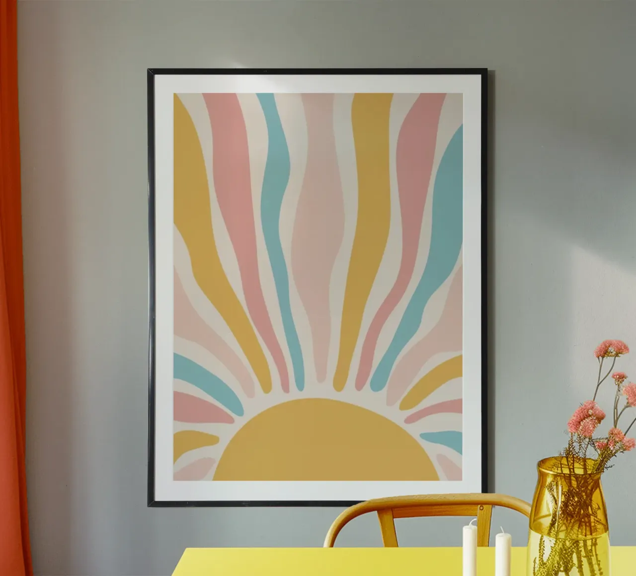 sunlight in colorful shade poster da andern