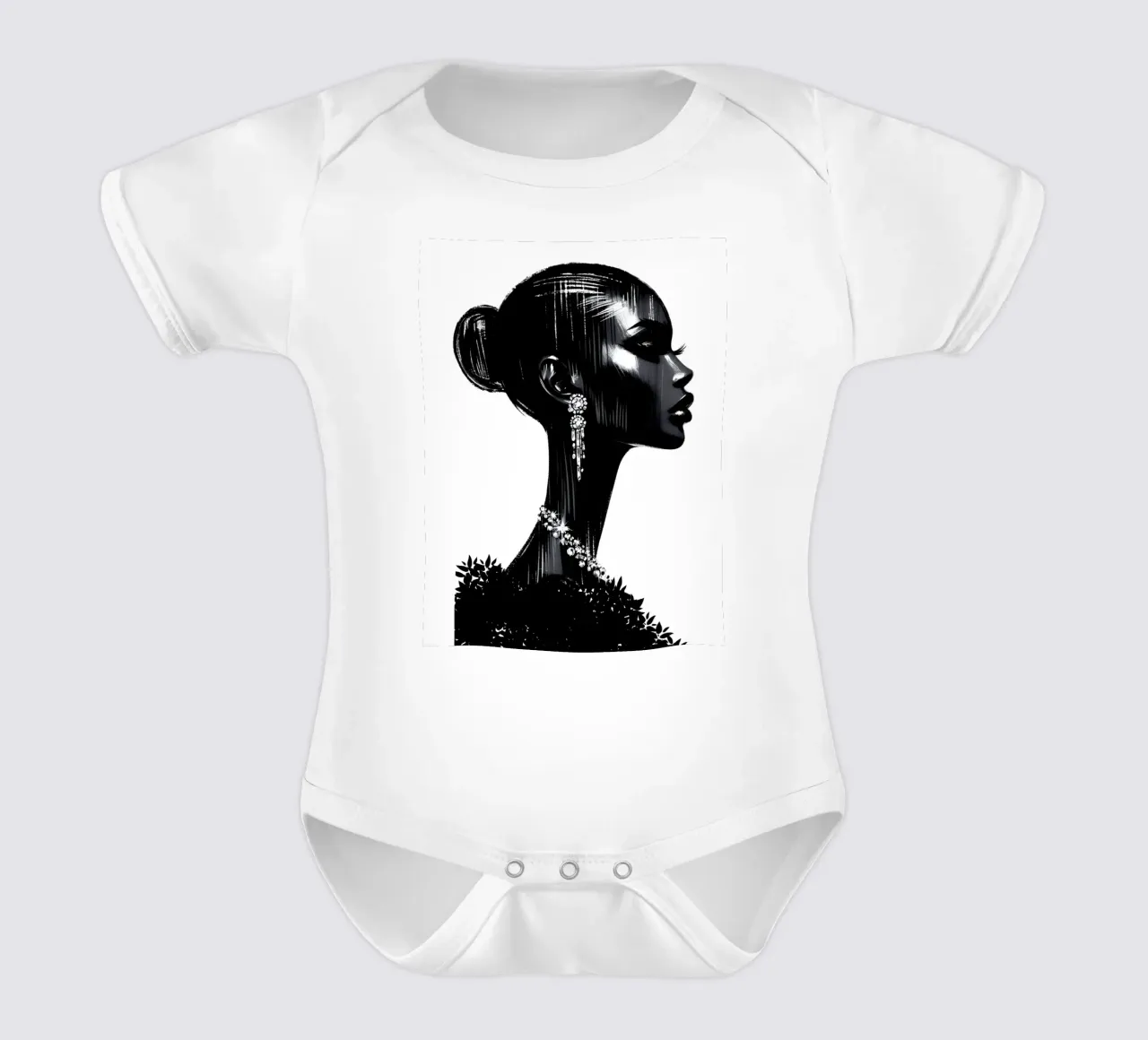 MODEPORTRÄT Kurzarm Babybody von ARTOMATIC