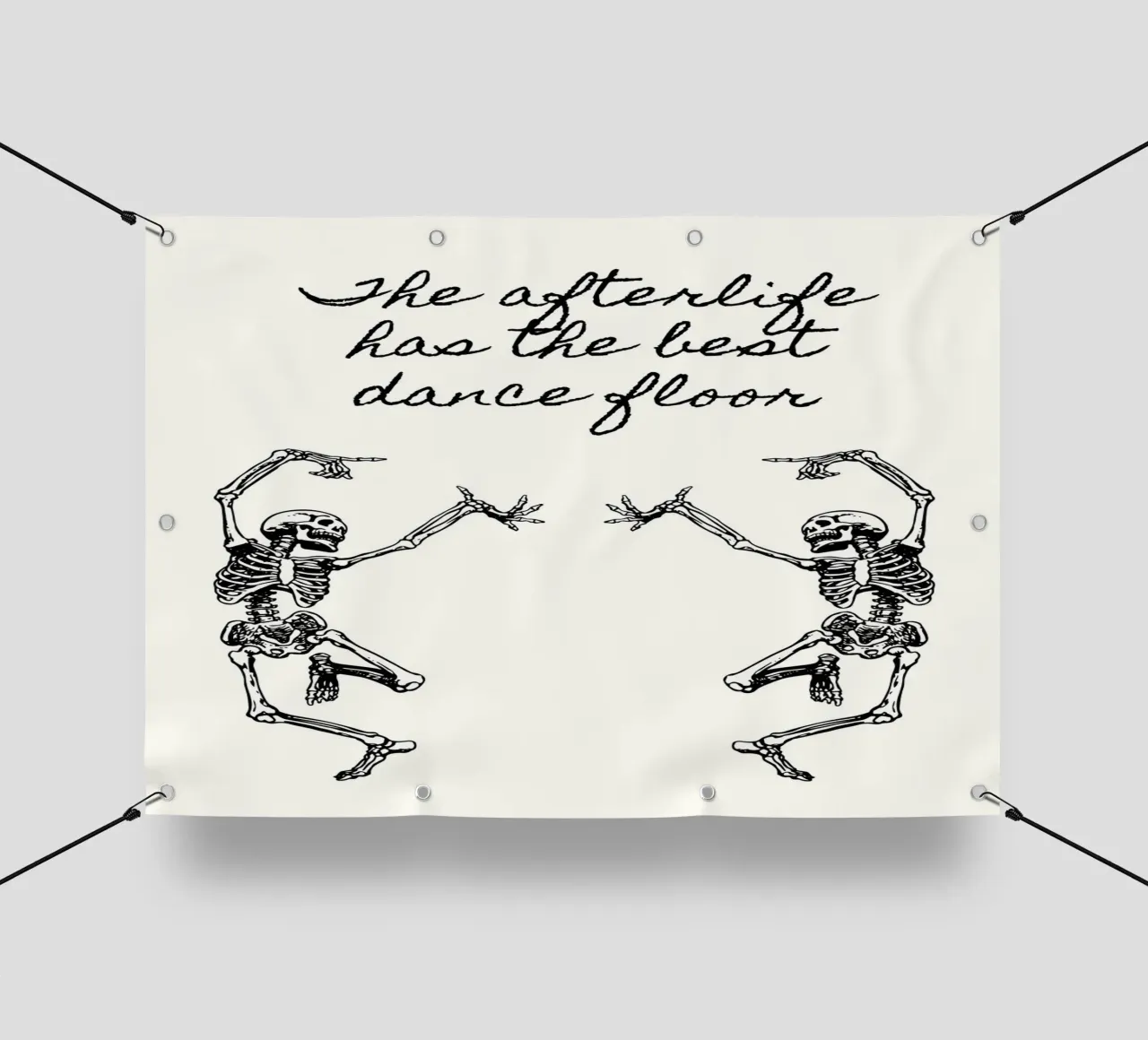 Dancing Skeletons telo in pvc da PinkCandyWalls