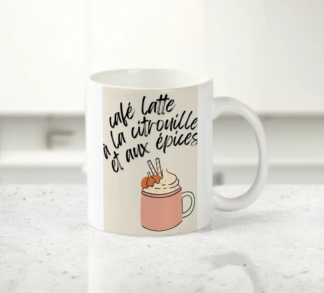 Pumpkin Spice Latte tazza in ceramica da Idées & Création