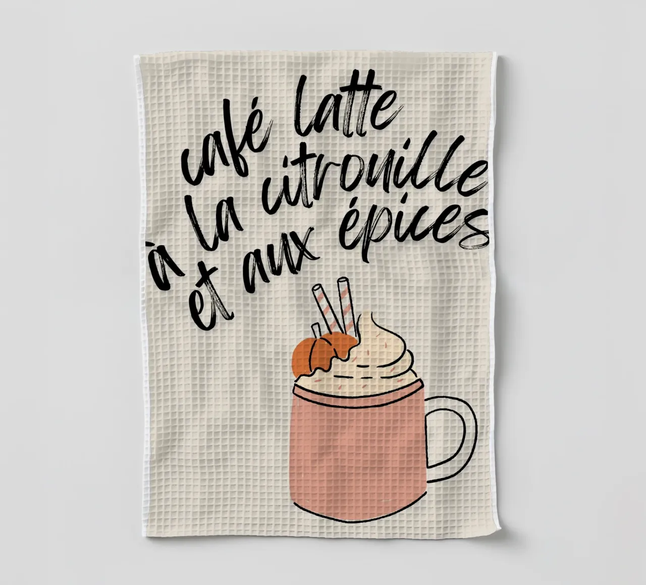 Pumpkin Spice Latte canovaccio da cucina da Idées & Création