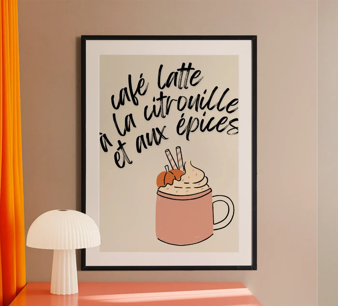 Pumpkin Spice Latte poster da Idées & Création