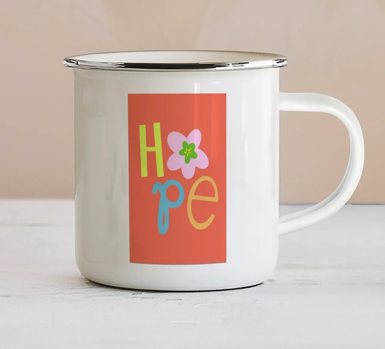 Hope tazza in smalto da Art House