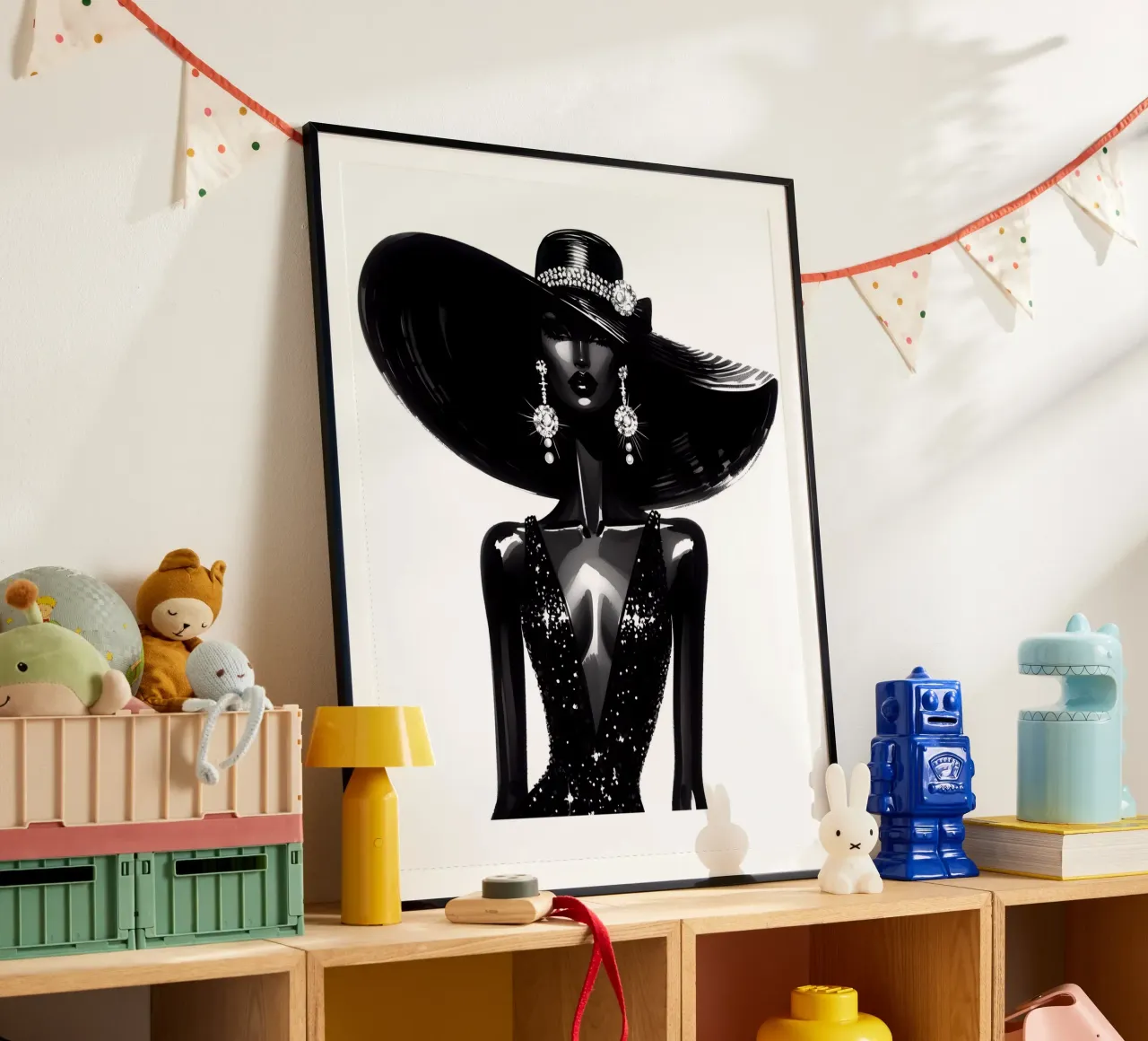 LEUCHTEN WIE EIN STERN PORTRÄT Poster von ARTOMATIC
