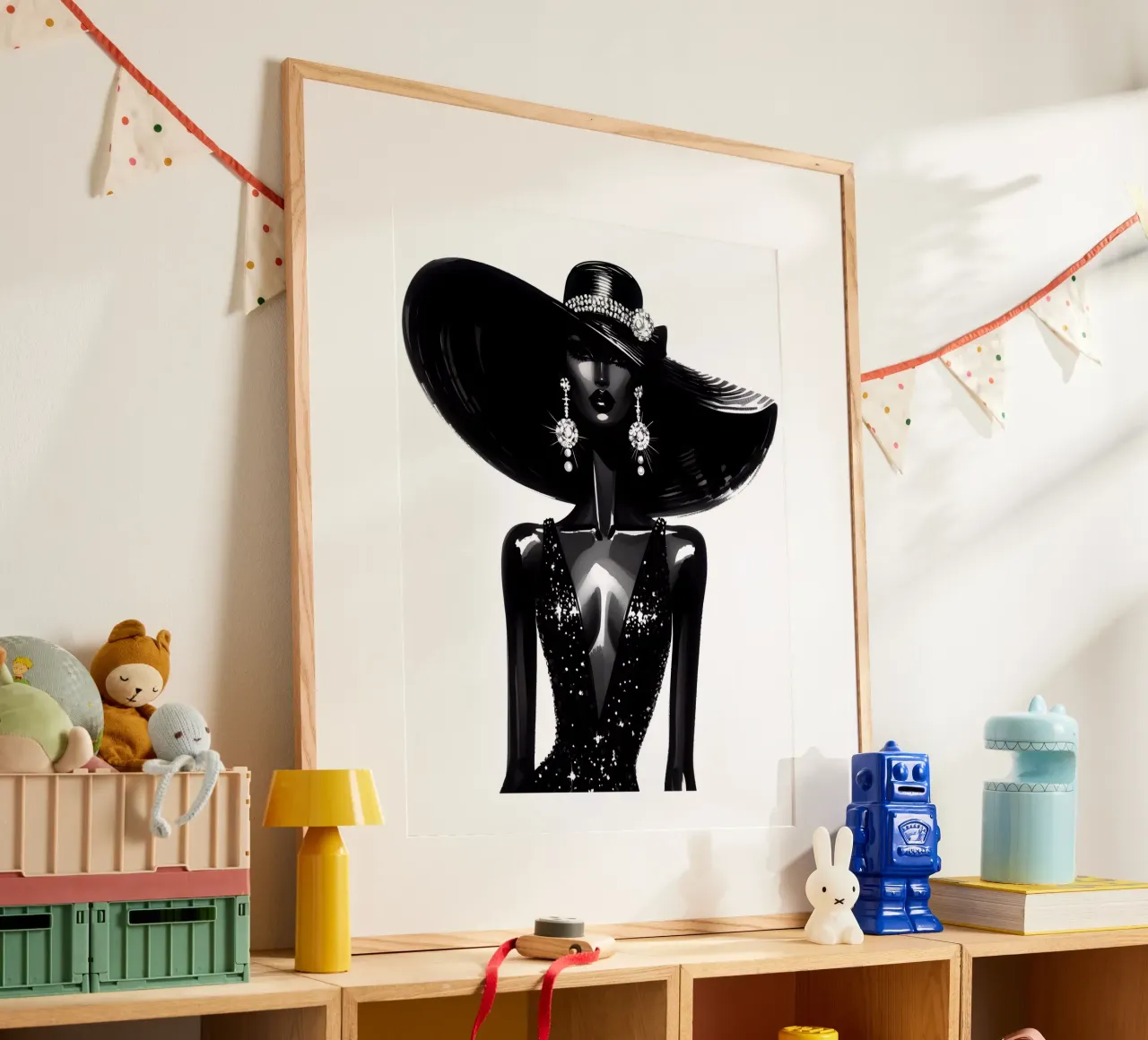 LEUCHTEN WIE EIN STERN PORTRÄT Poster von ARTOMATIC