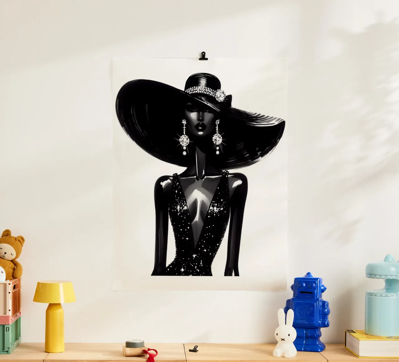LEUCHTEN WIE EIN STERN PORTRÄT Poster von ARTOMATIC