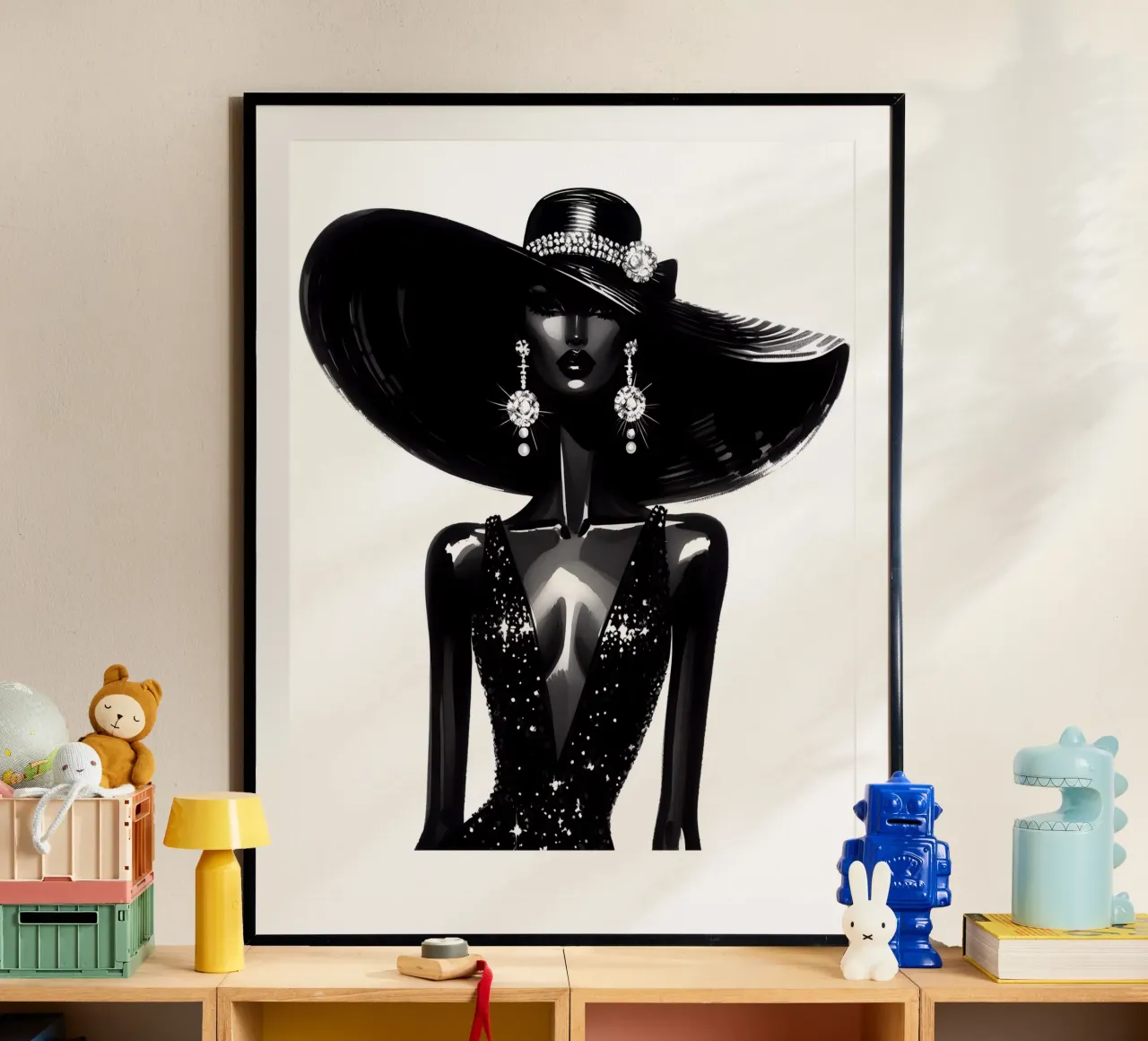 LEUCHTEN WIE EIN STERN PORTRÄT Poster von ARTOMATIC