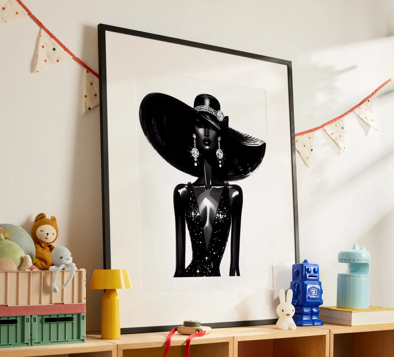 LEUCHTEN WIE EIN STERN PORTRÄT Poster von ARTOMATIC