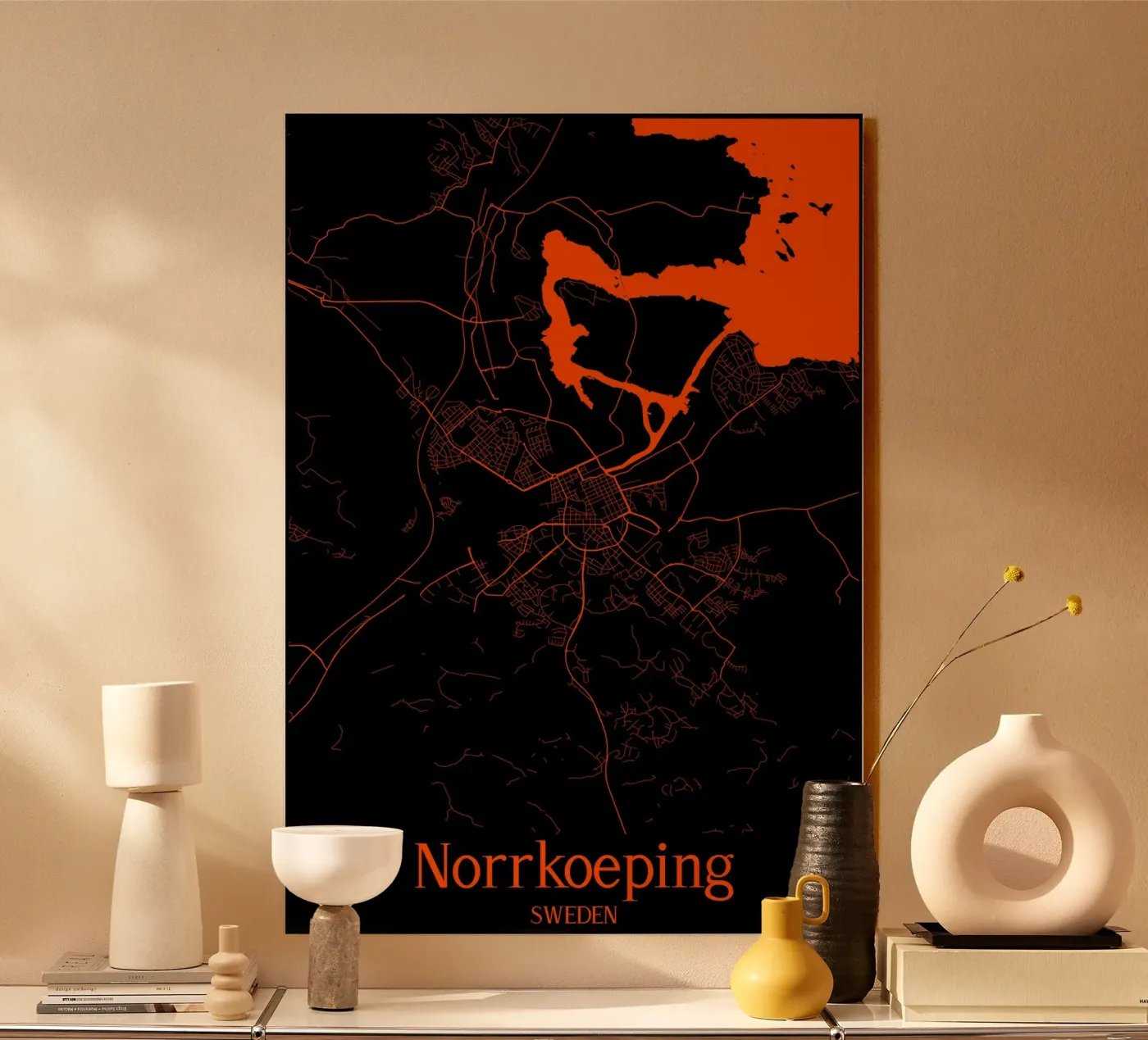 Norrkoeping acryl van MiMap
