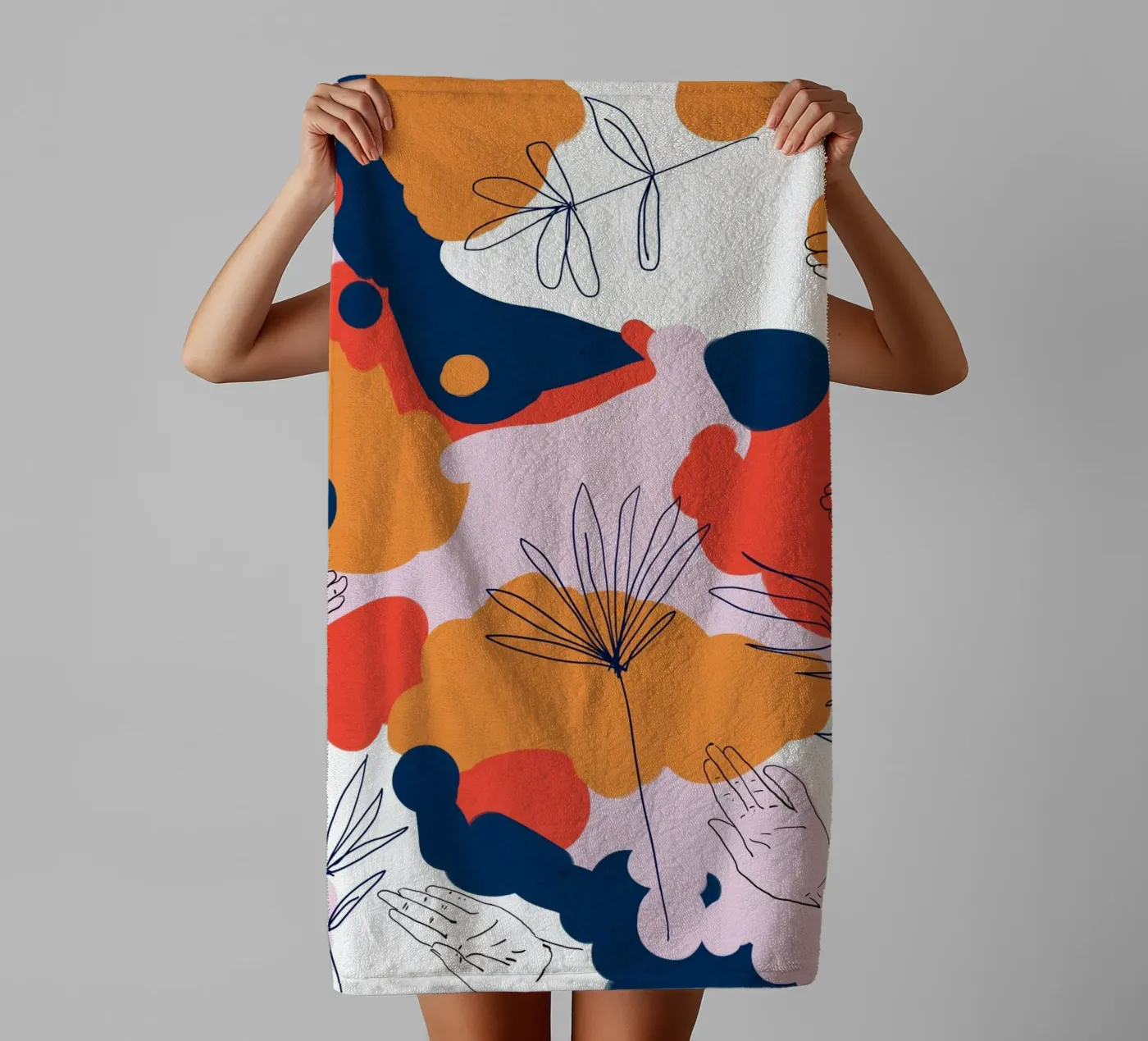 Création serviette de bain de 83oranges.com
