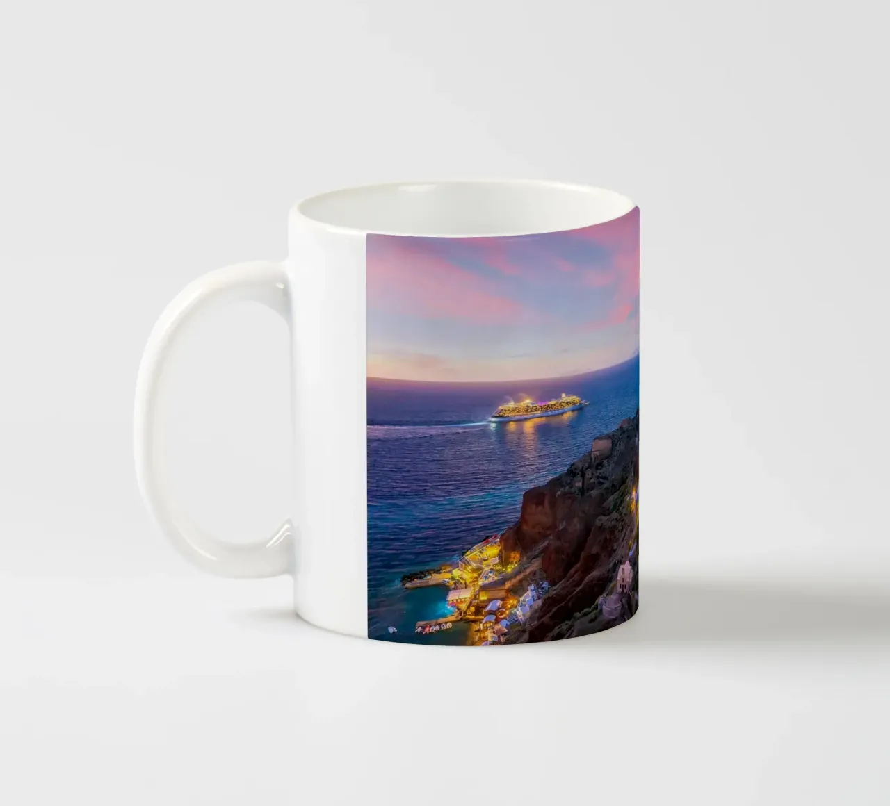 Santorini, Greece tazza in ceramica da Wanderlust Vibes