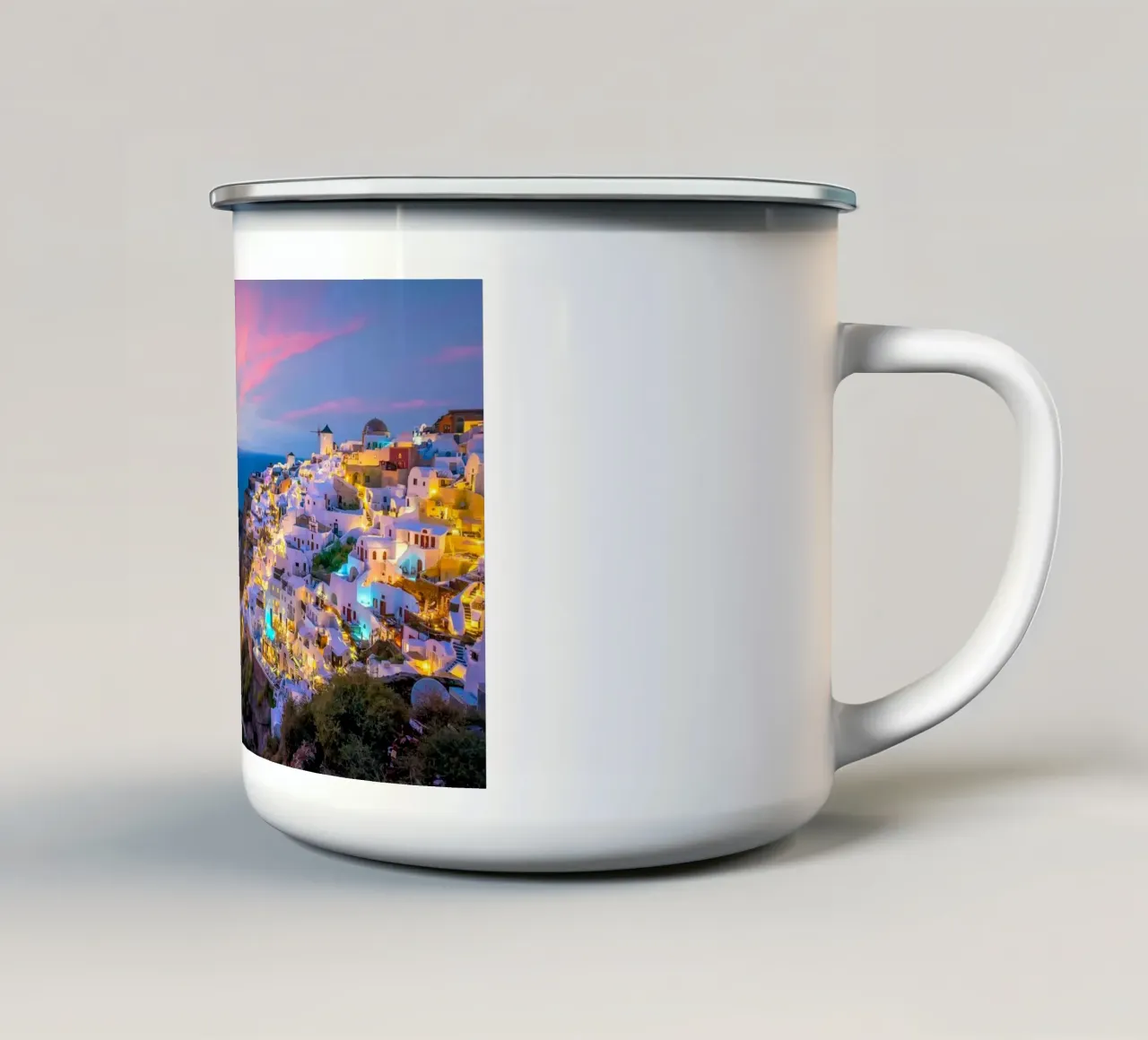 Santorini, Greece tazza in smalto da Wanderlust Vibes