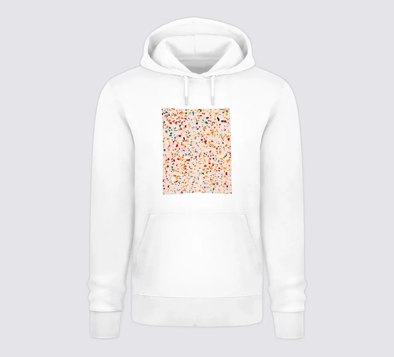 Blush Terrazzo felpa con cappuccio da 83oranges