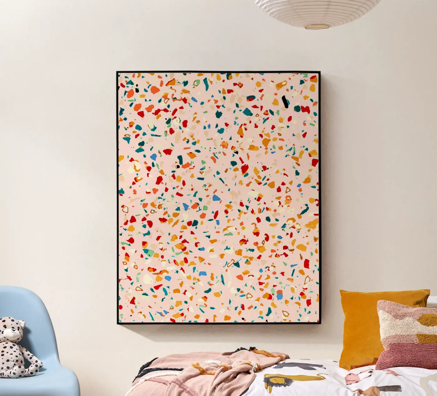 Blush Terrazzo plexiglass da 83oranges.com