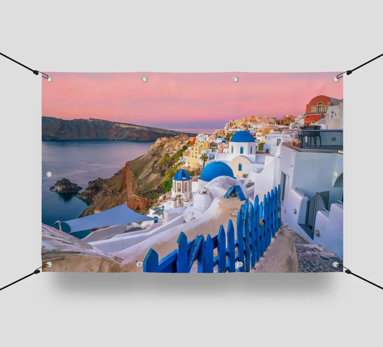 Santorini, Greece telo in pvc da Wanderlust Vibes