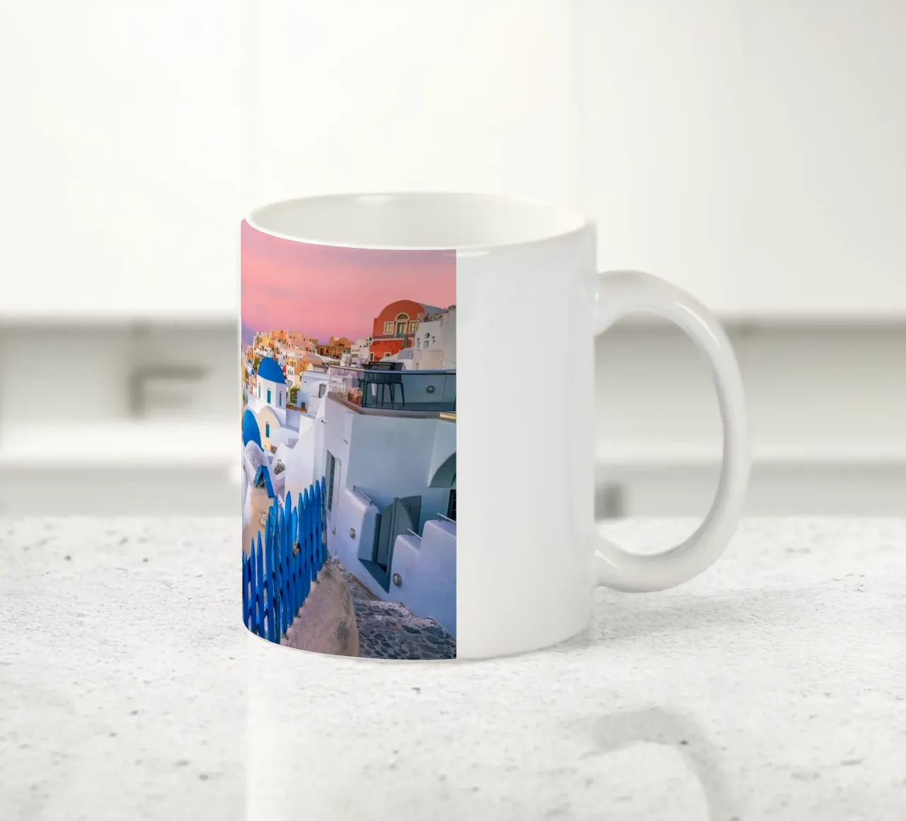 Santorini, Greece tazza in ceramica da Wanderlust Vibes