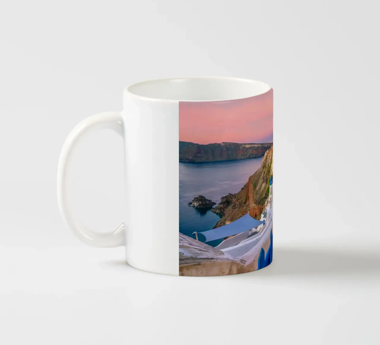 Santorini, Greece tazza in ceramica da Wanderlust Vibes
