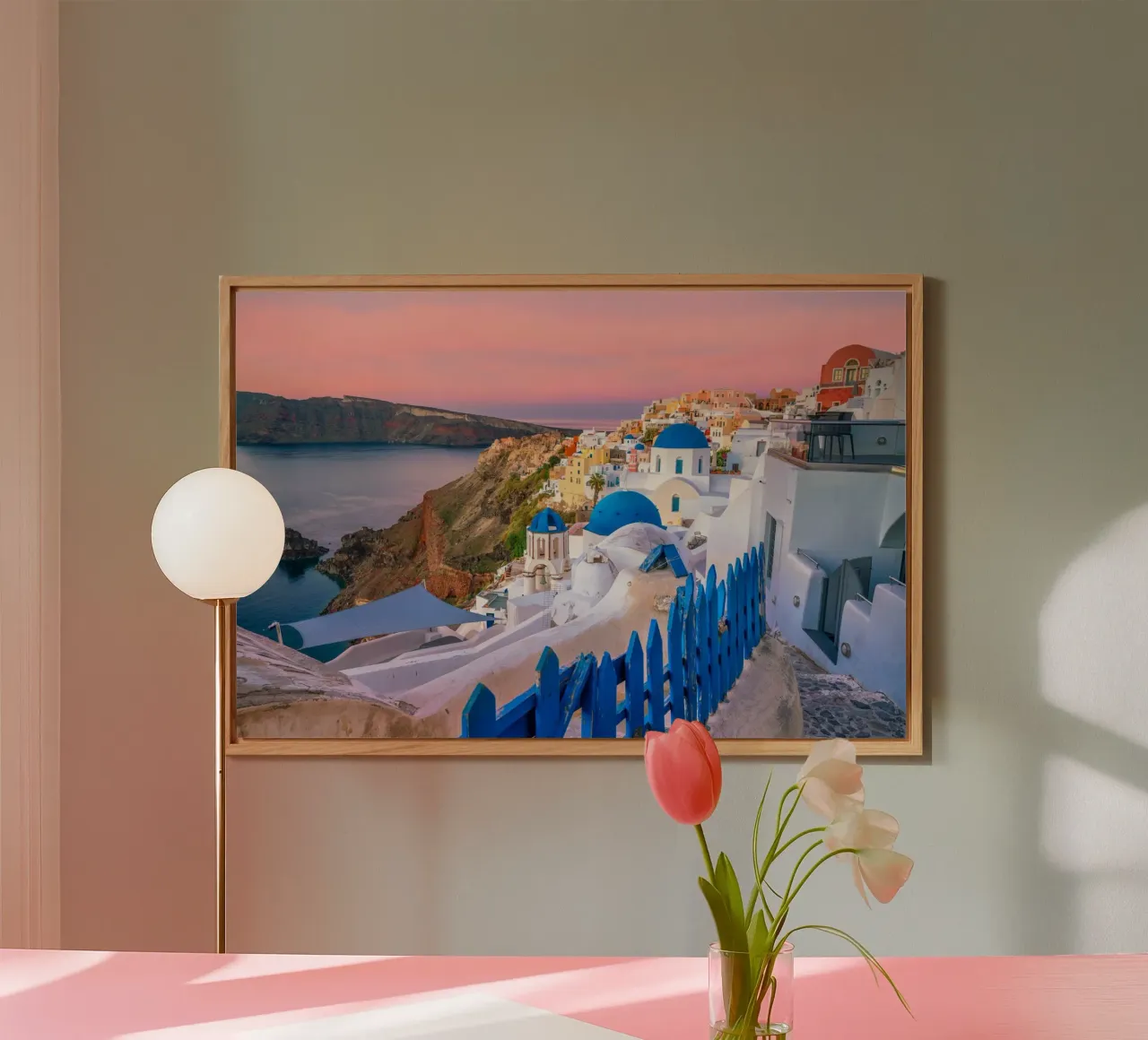 Santorini, Greece alluminio dibond da Wanderlust Vibes