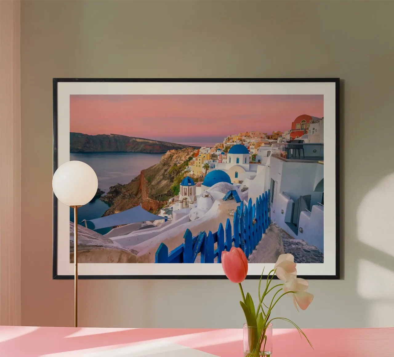 Santorini, Greece carta hahnemühle da Wanderlust Vibes