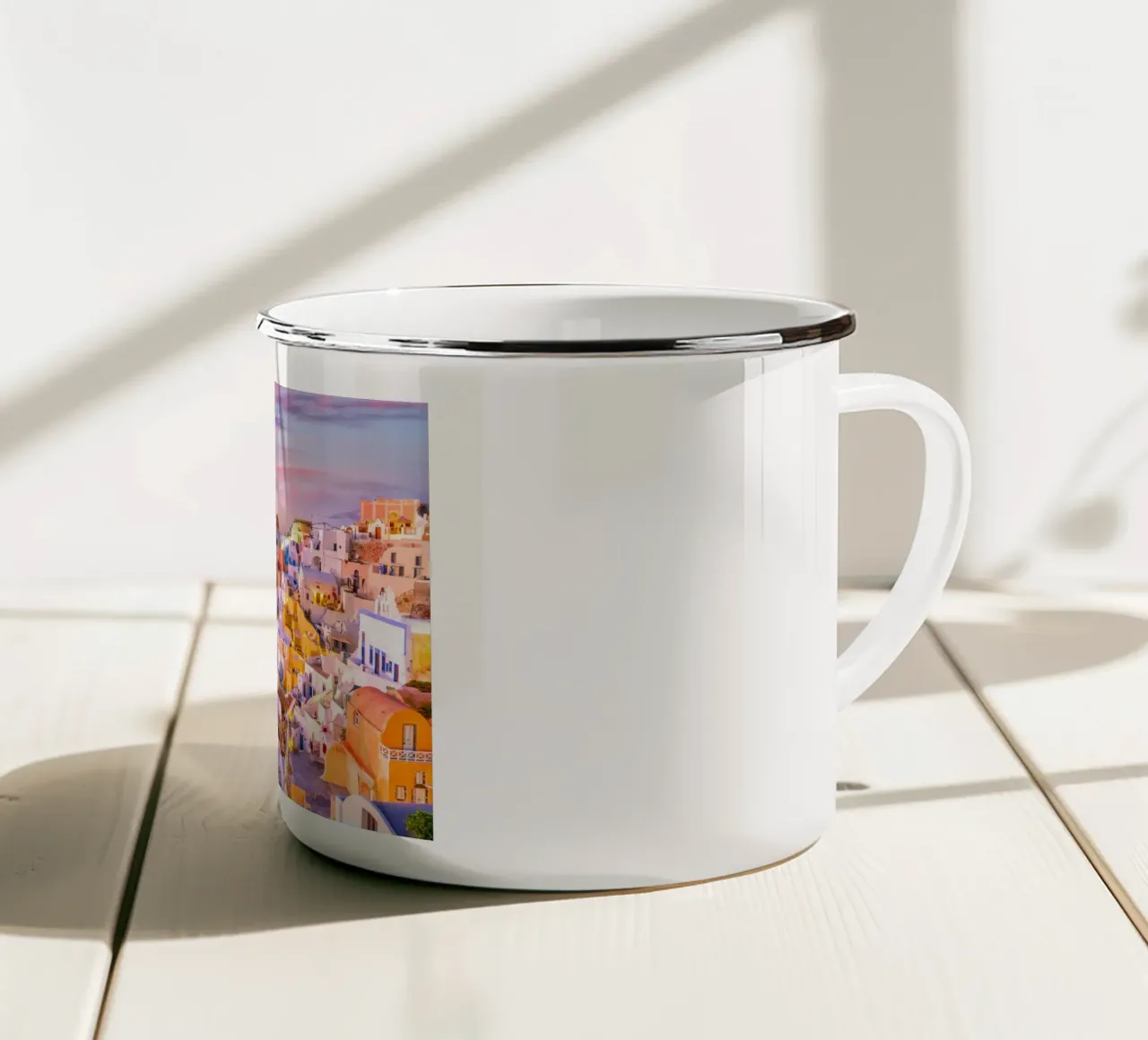 Santorini, Greece tazza in smalto da Wanderlust Vibes