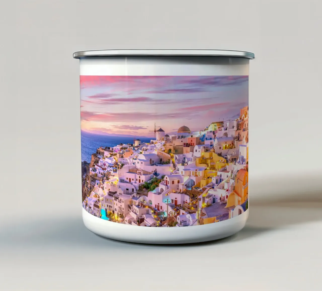 Santorini, Greece tazza in smalto da Wanderlust Vibes