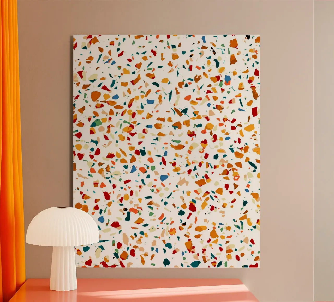 Tan Terrazzo alluminio dibond da 83oranges