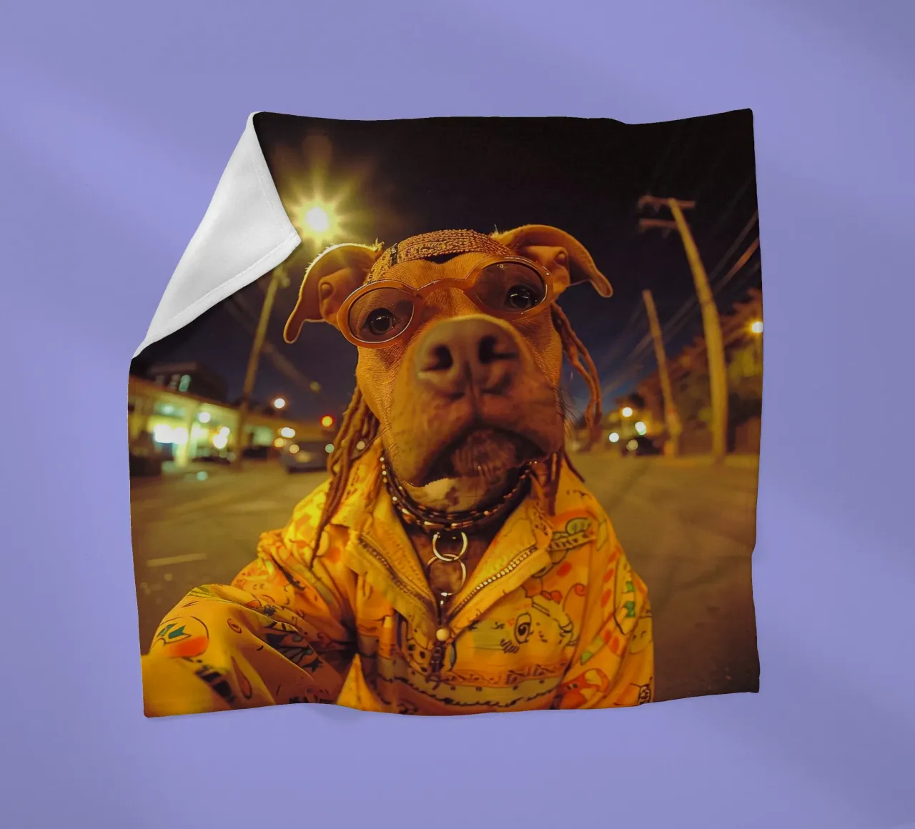 Theo coperta in pile da Affiches Chien Originales – Dogland
