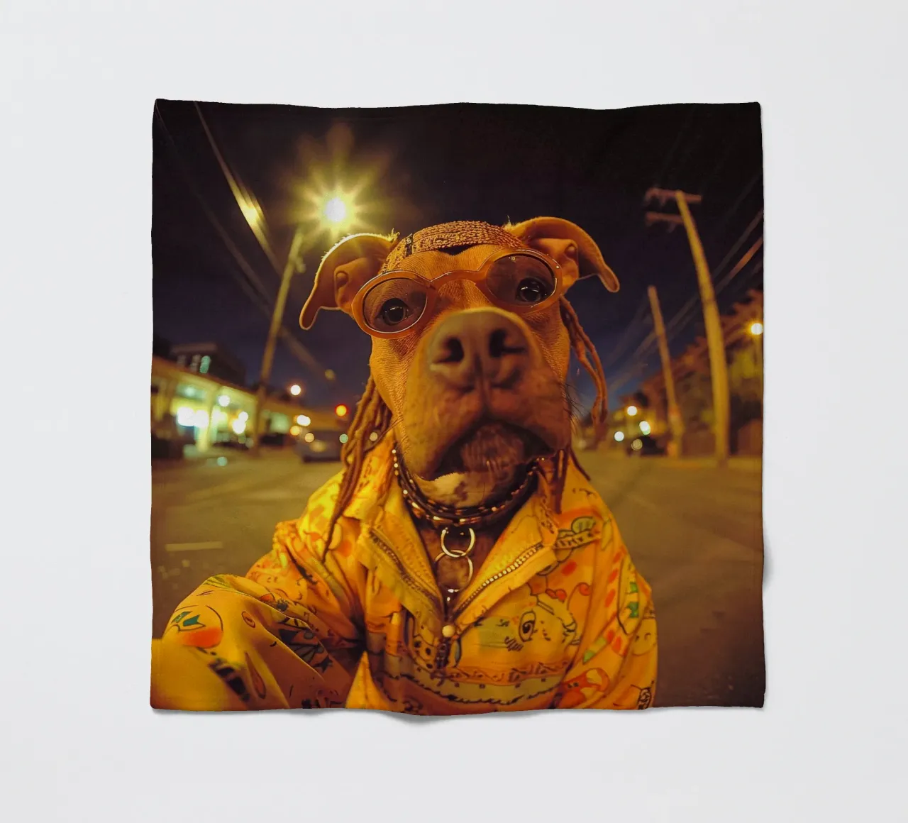 Theo coperta in pile da Affiches Chien Originales – Dogland