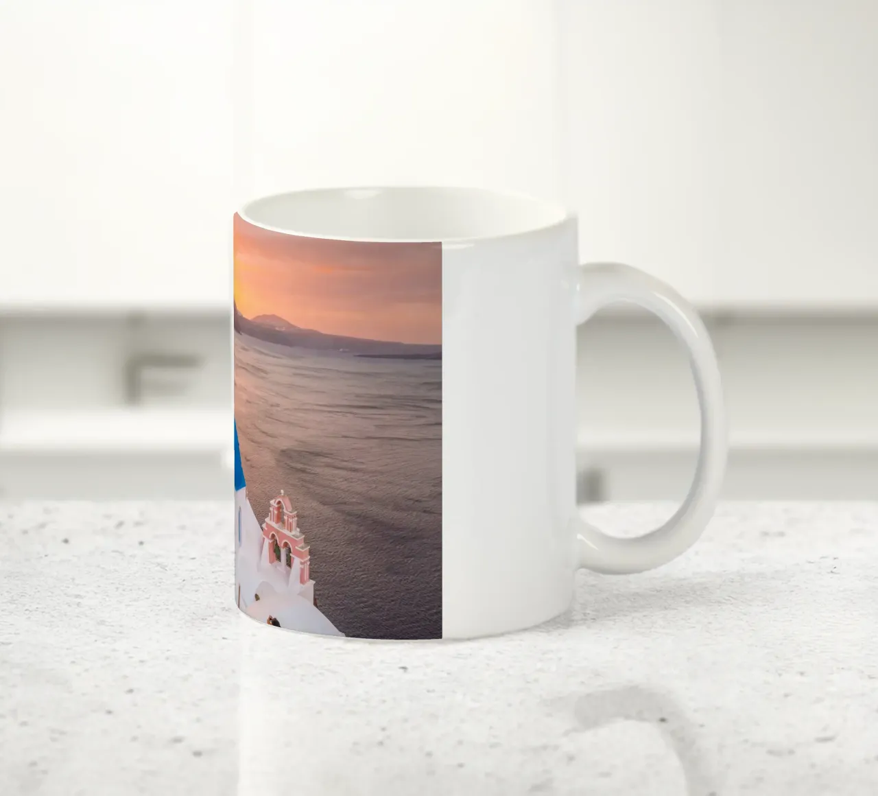 Santorini, Greece tazza in ceramica da Wanderlust Vibes