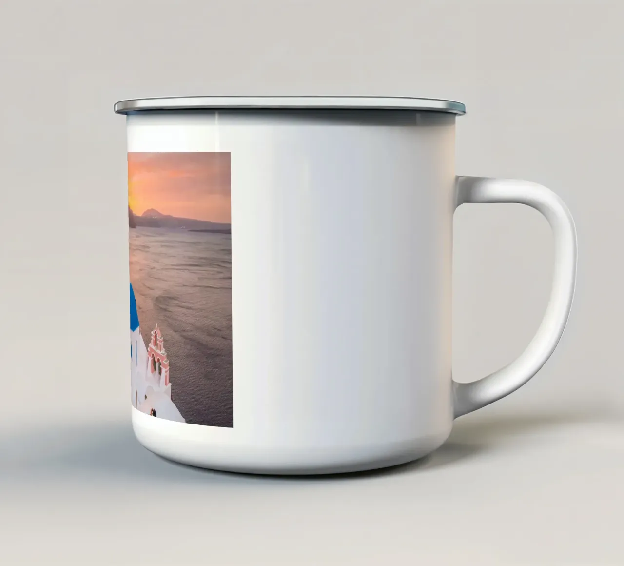 Santorini, Greece tazza in smalto da Wanderlust Vibes