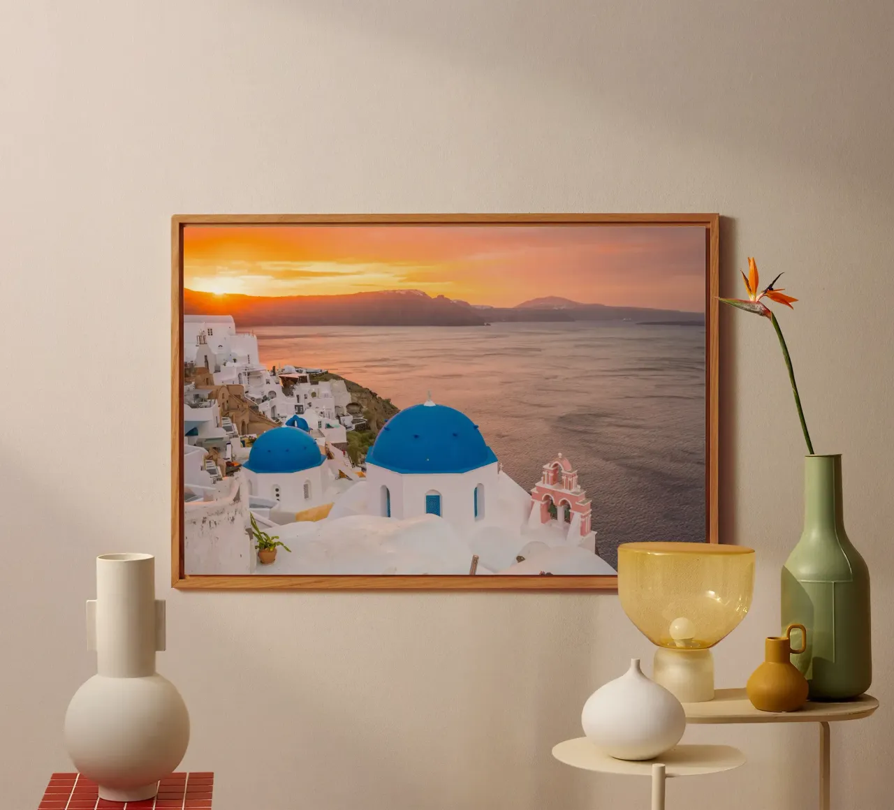 Santorini, Greece alluminio dibond da Wanderlust Vibes