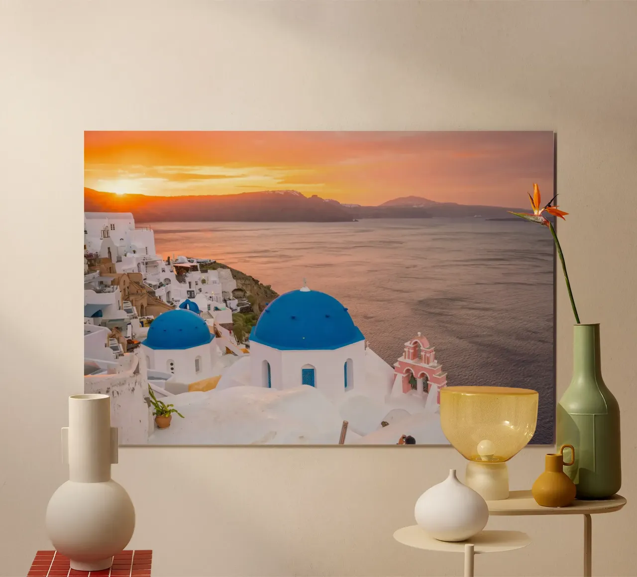 Santorini, Greece carta hahnemühle da Wanderlust Vibes