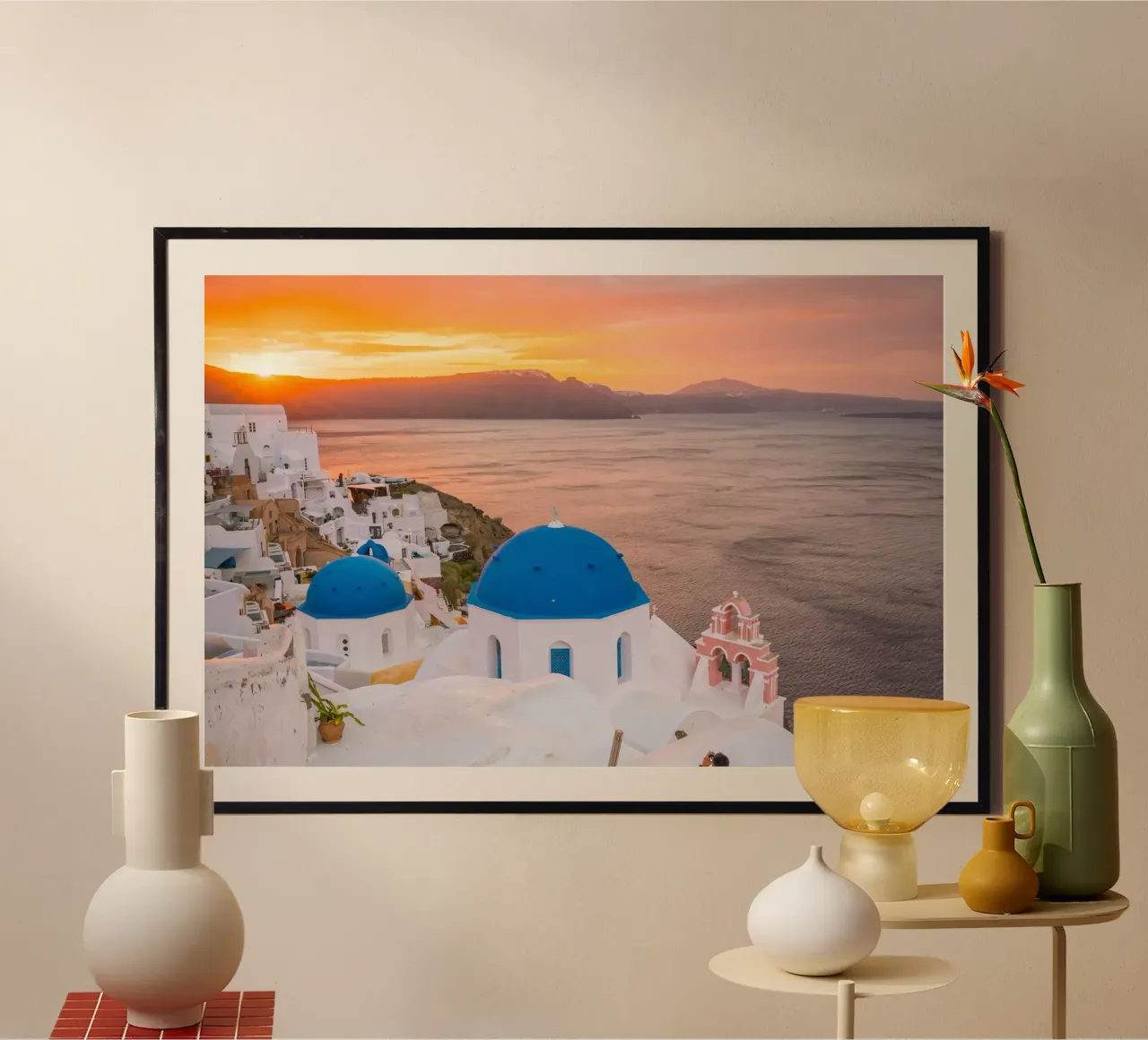 Santorini, Greece carta hahnemühle da Wanderlust Vibes