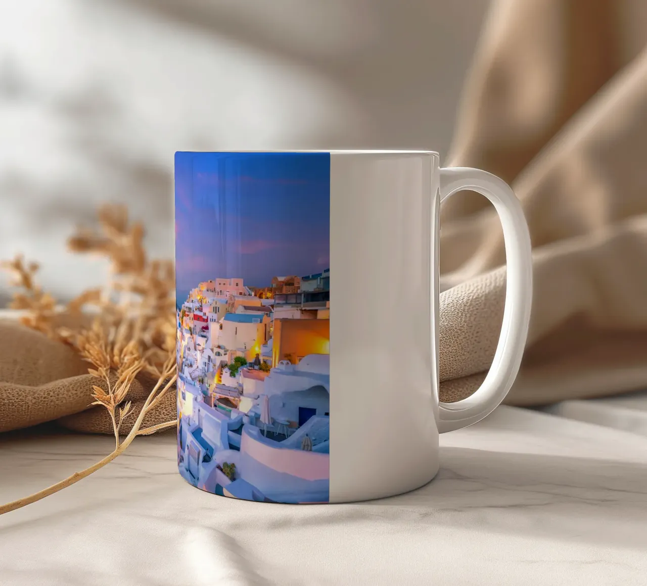 Santorini, Greece tazza in ceramica da Wanderlust Vibes