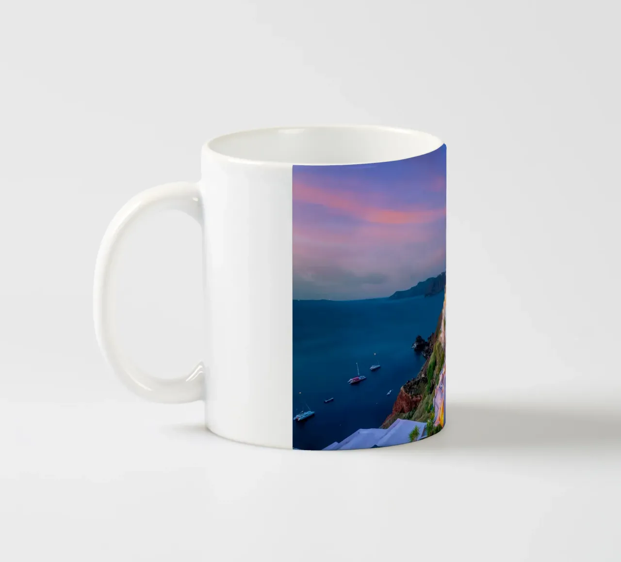 Santorini, Greece tazza in ceramica da Wanderlust Vibes