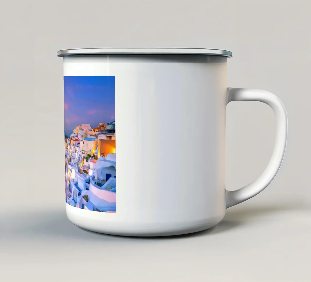 Santorini, Greece tazza in smalto da Wanderlust Vibes