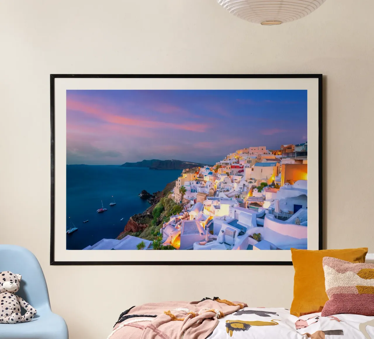 Santorini, Greece carta hahnemühle da Wanderlust Vibes