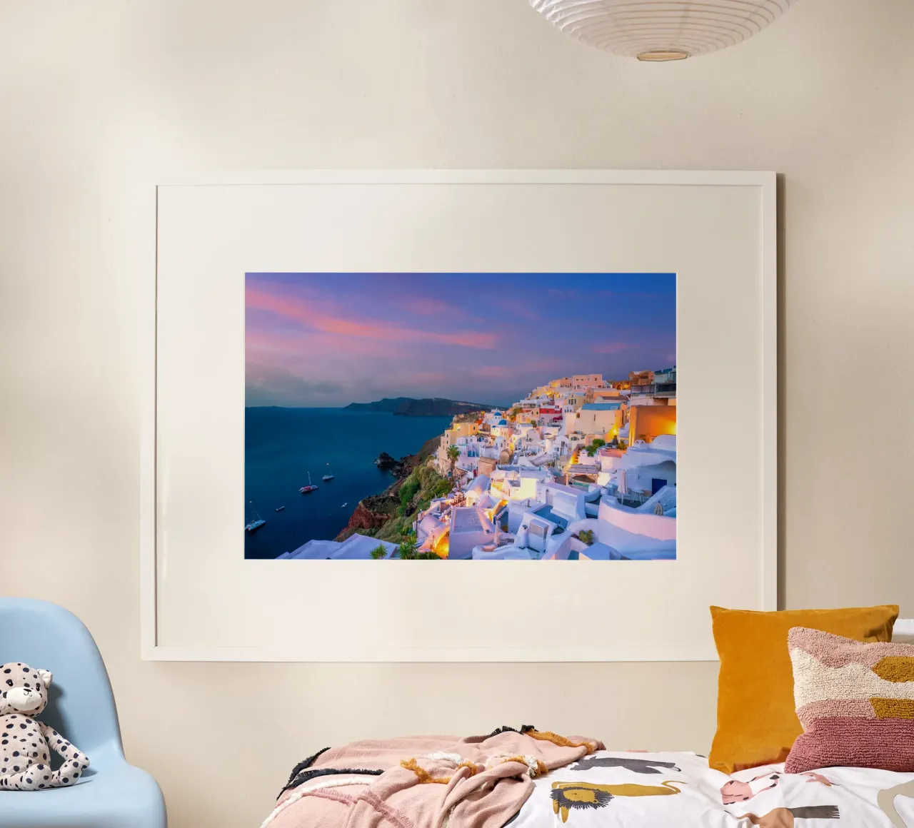Santorini, Greece carta hahnemühle da Wanderlust Vibes