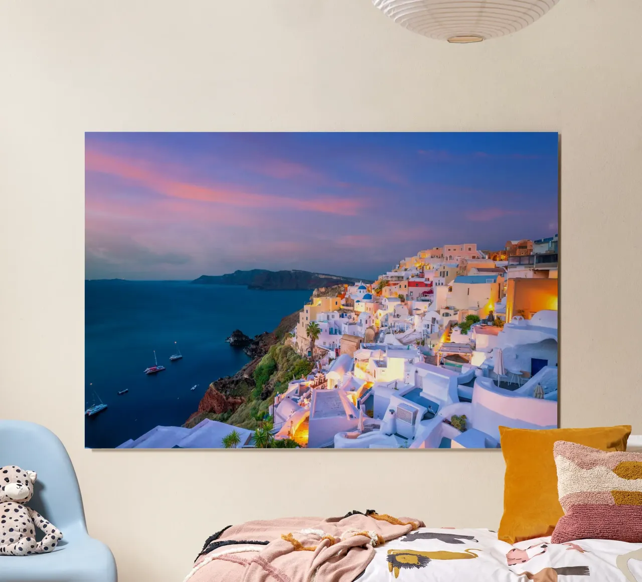 Santorini, Greece carta hahnemühle da Wanderlust Vibes