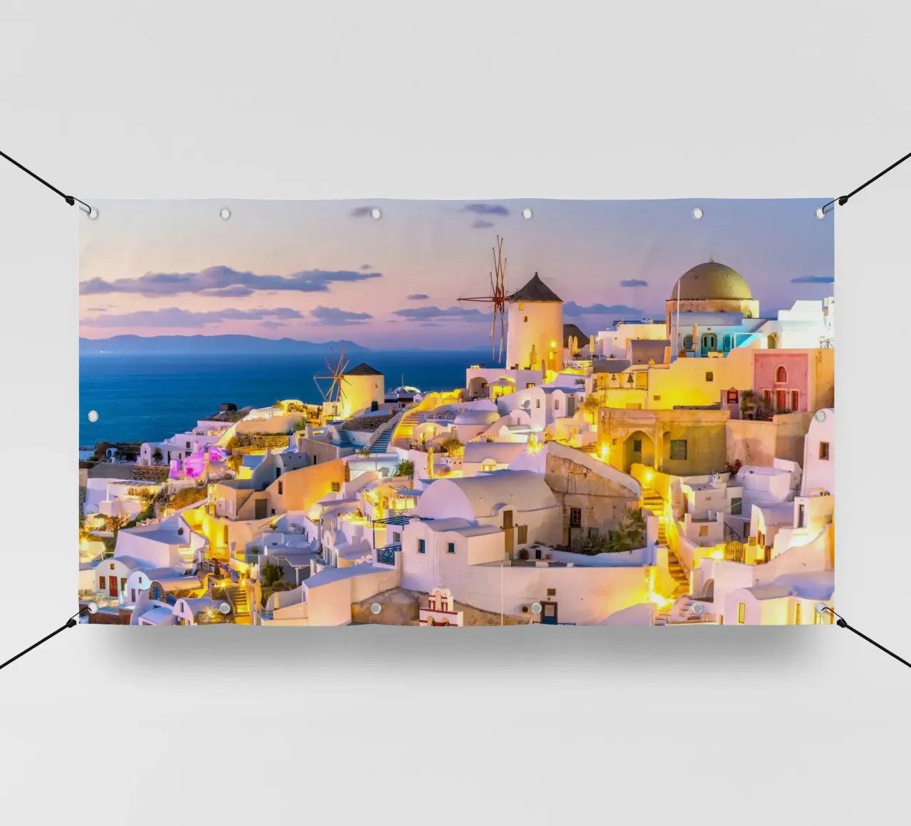 Santorini, Greece telo in pvc da Wanderlust Vibes