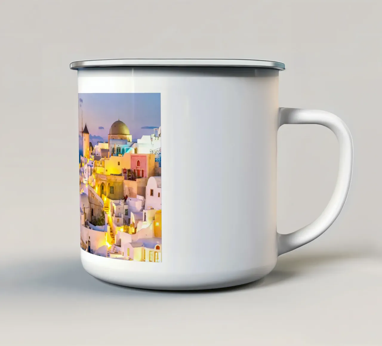 Santorini, Greece tazza in smalto da Wanderlust Vibes