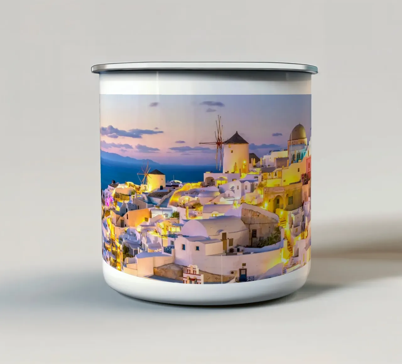 Santorini, Greece tazza in smalto da Wanderlust Vibes