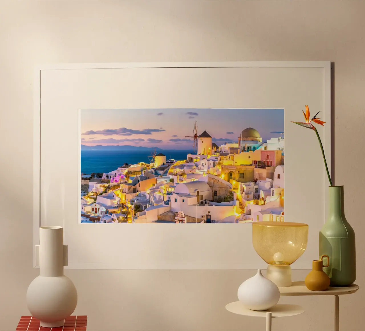 Santorini, Greece carta hahnemühle da Wanderlust Vibes