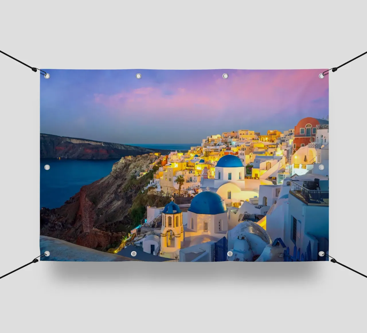 Santorini, Greece telo in pvc da Wanderlust Vibes