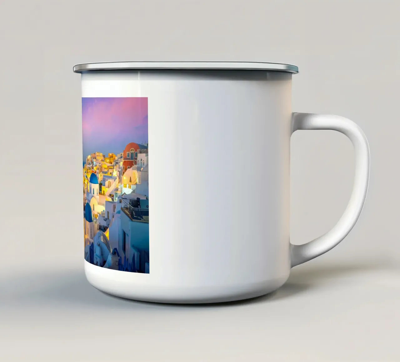 Santorini, Greece tazza in smalto da Wanderlust Vibes