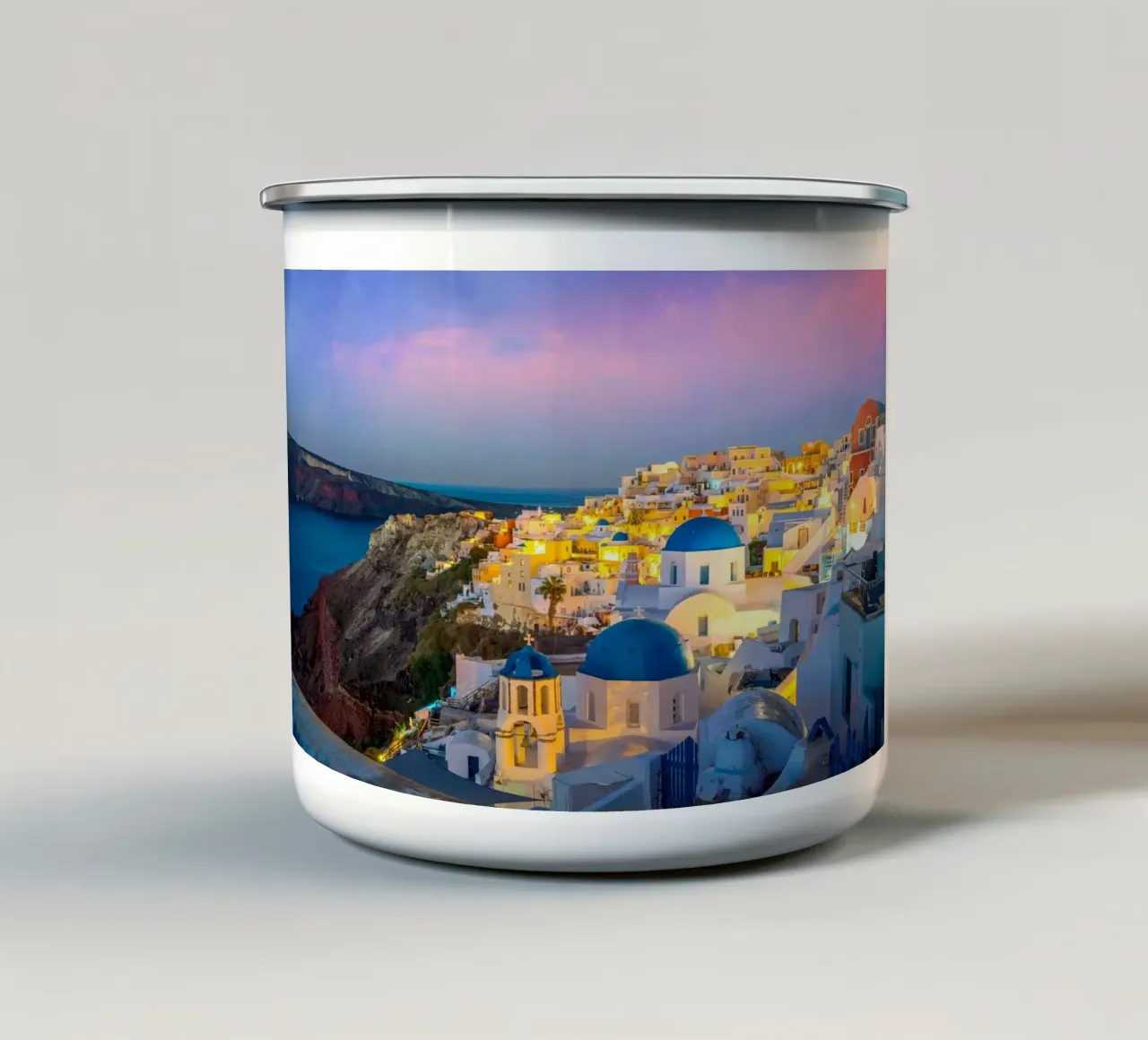 Santorini, Greece tazza in smalto da Wanderlust Vibes