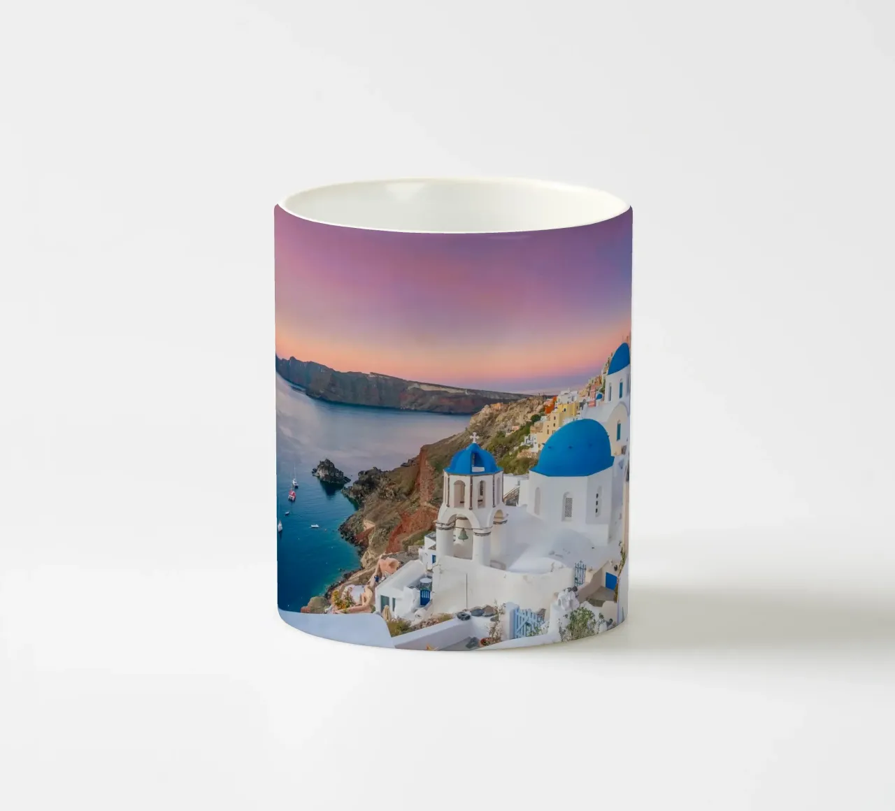 Santorini, Greece tazza in ceramica da Wanderlust Vibes