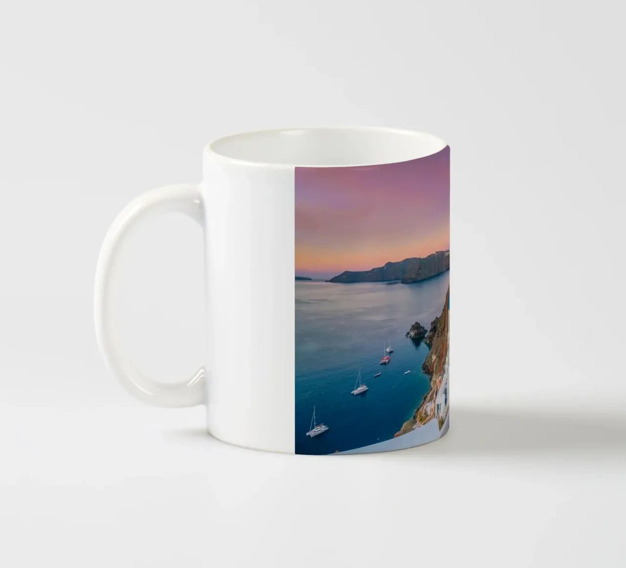 Santorini, Greece tazza in ceramica da Wanderlust Vibes