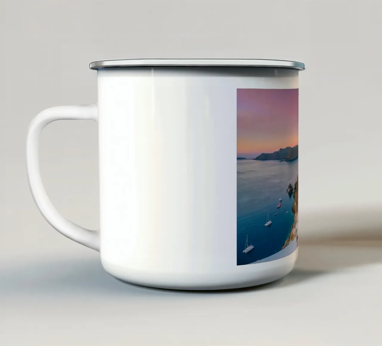 Santorini, Greece tazza in smalto da Wanderlust Vibes