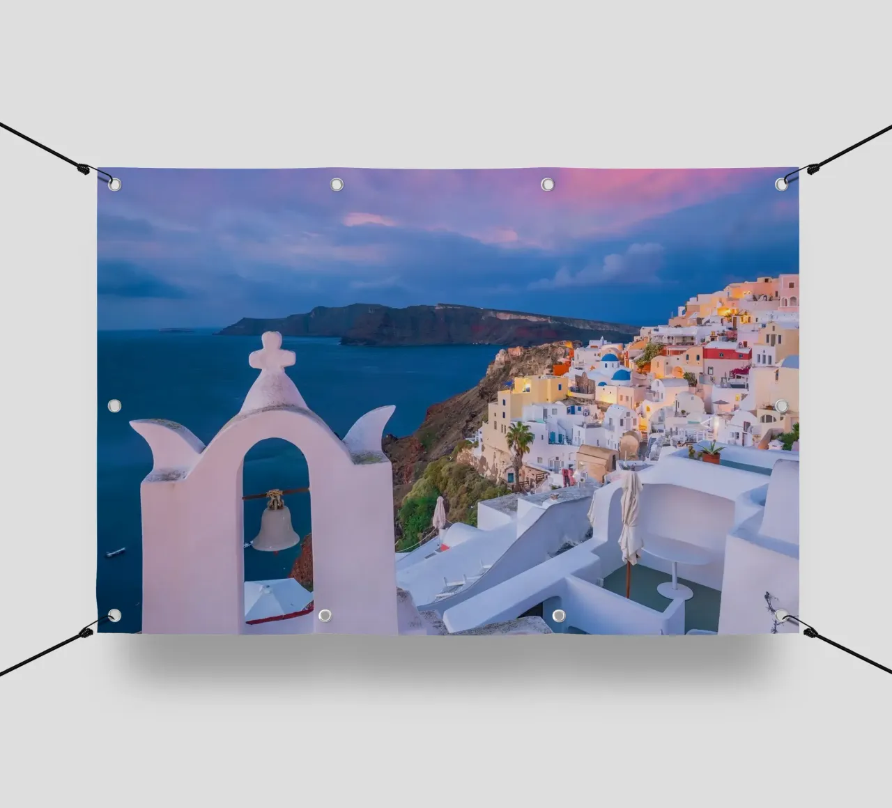 Santorini, Greece telo in pvc da Wanderlust Vibes